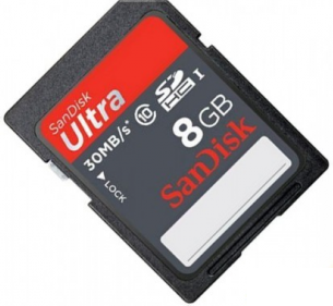 SanDisk sdhc 8GB Ultra UHS-I (class 10) 30MB/s