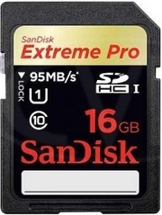 SanDisk sdhc 16GB eXtremePro UHS-I (Class 10) 95MB